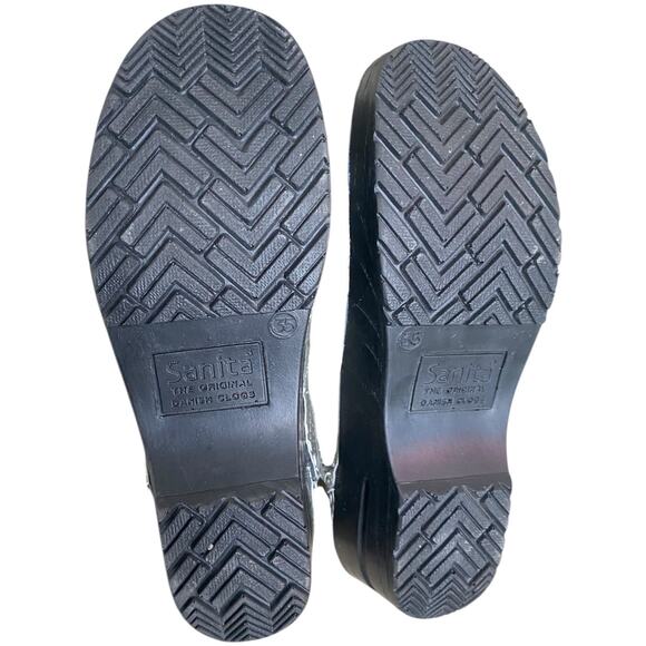 Sanita Professional Metallic Silver Patent Leather Womens Work EU 35 US 4 - Picture 5 of 16